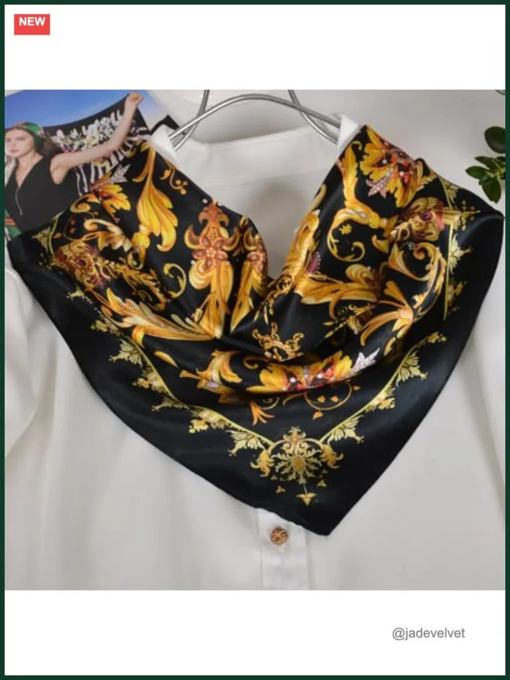 100% Mulberry Silk Neck Scarf 21